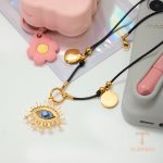 زاویه دیگر گردنبند استیل ضدزنگ ابکاری طلای ۱۸ عیار برند J&D