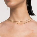 زاویه دیگر گردنبند استیل ضدزنگ آبکاری طلای ۱۸ عیار برند J&D