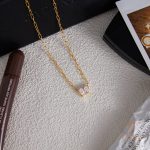 زاویه دیگر گردنبند استیل ضدزنگ آبکاری طلای ۲۴ عیار برند J&D