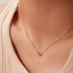 تصویر محصول گردنبند ابکاری طلای ۱۸ عیار نگین‌دار برند J&D