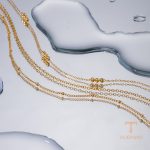 جزییات زنجیر و قفل گردنبند آبکاری طلای ۱۸ عیار