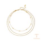 تصویر محصول گردنبند آبکاری طلای ۱۸ عیار برند J&D