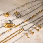 جزییات زنجیر و قفل گردنبند ابکاری طلای ۱۸ عیار