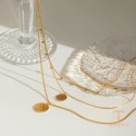 تصویر محصول گردنبند آبکاری طلای ۱۸ عیار برند J&D