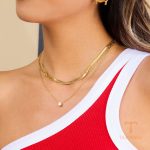جزییات زنجیر و قفل گردنبند ابکاری طلای ۱۸ عیار طول 40 / 43 / 48 + 5 سانتی‌متر