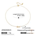 گردنبند آویزدار طرح فرشته و بال فرشته صورتی لعاب‌دار LOVE J&D - تصویر 7