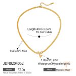 زاویه دیگر گردنبند استیل ضدزنگ ابکاری طلای ۱۸ عیار برند J&D