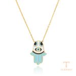 نمای بیشتر گردنبند Hand نگین‌دار مناسب هدیه زنانه