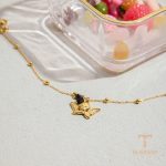 زاویه دیگر گردنبند استیل ضدزنگ ابکاری طلای ۱۸ عیار برند J&D