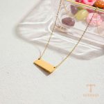 تصویر محصول گردنبند قلب آبکاری طلای ۲۴ عیار نگین‌دار برند J&D