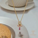 زاویه دیگر گردنبند استیل ضدزنگ آبکاری طلای ۲۴ عیار برند J&D