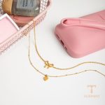 زاویه دیگر گردنبند استیل ضدزنگ آبکاری طلای ۲۴ عیار برند J&D