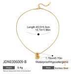 گردنبند پلاک‌دار زنجیر کابلی استیل ضدزنگ با آبکاری طلای ۱۸ عیار ضد آب ترندی J&D - تصویر 8