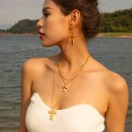 جزییات زنجیر و قفل گردنبند آبکاری طلای ۱۸ عیار