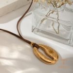 جزییات زنجیر و قفل گردنبند ابکاری طلای ۱۸ عیار طول 165 سانتی‌متر