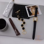 زاویه دیگر دستبند استیل ضدزنگ آبکاری طلای ۱۸ عیار برند J&D کد JDB0107012