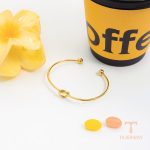 زاویه دیگر النگو استیل ضدزنگ آبکاری طلای ۱۸ عیار برند J&D کد JDB0307021
