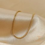زاویه دیگر دستبند استیل ضدزنگ آبکاری طلای ۱۸ عیار برند J&D کد JDB201034-3
