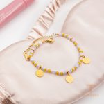 جزییات زنجیر و قفل دستبند آبکاری طلای ۱۸ عیار کد JDB0205072