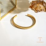 تصویر محصول النگو آبکاری طلای ۱۸ عیار برند J&D کد JDB0304007