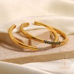 نمای بیشتر النگو نگین‌دار زنانه کد JDB201466-WT