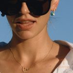 نمای مدل قفل و اتصالات گوشواره آبکاری طلای ۱۸ عیار کد JDE0107035