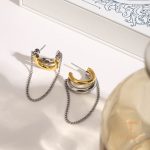 نمای بیشتر گوشواره ریسه‌ای نگین‌دار اسپرت (بدون تفکیک جنسیت) کد JDE0112058