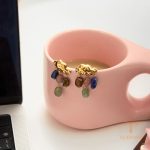 نمای بیشتر گوشواره ریسه‌ای نگین‌دار زنانه کد JDE0207051