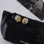 نمای مدل قفل و اتصالات گوشواره آبکاری طلای ۱۸ عیار کد JDE0306080