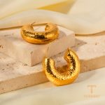 نمای مدل قفل و اتصالات گوشواره آبکاری طلای سفید (رادیوم) کد JDE2307018-S