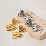نمای مدل قفل و اتصالات گوشواره آویز آبکاری طلای ۱۸ عیار کد JDEW2304023