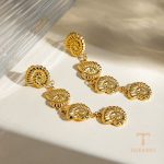 نمای بیشتر گوشواره طرح دریایی نگین‌دار اسپرت (بدون تفکیک جنسیت) کد JDEW2403103