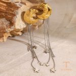نمای بیشتر گوشواره حلقه‌ای | گوشواره ریسه‌ای ستاره | ماه نگین‌دار اسپرت (بدون تفکیک جنسیت) کد JDEW2409037