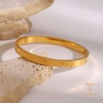 جزییات زنجیر و قفل دستبند آبکاری طلای ۱۸ عیار کد JDR2409030