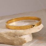 تصویر محصول دستبند قلب آبکاری طلای ۱۸ عیار برند J&D کد JDR2409030
