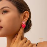 نمای مدل قفل و اتصالات گوشواره آبکاری طلای ۱۸ عیار PVD کد JDEW2306009