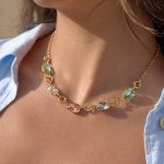 جزییات زنجیر و قفل گردنبند آبکاری طلای ۲۴ عیار