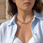 زاویه دیگر گردنبند استیل ۳۰۴ (304) آبکاری طلای ۲۴ عیار برند J&D