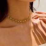 گردنبند استیل ضدزنگ آبکاری طلای ۱۸ عیار برند J&D