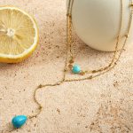 جزییات زنجیر و قفل گردنبند آبکاری طلای ۱۸ عیار