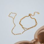 زاویه دیگر دستبند استیل ضدزنگ آبکاری طلای ۱۸ عیار برند J&D کد JDB0304002
