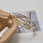 زاویه دیگر النگو استیل ضدزنگ آبکاری دو رنگ برند J&D کد JDB0304033
