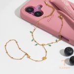 زاویه دیگر دستبند استیل ضدزنگ آبکاری طلای ۱۸ عیار برند J&D کد JDB0305032