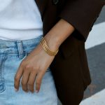 نمای بیشتر دستبند چندتایی هندسی زنانه کد JDB0306012