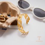 جزییات زنجیر و قفل دستبند آبکاری طلای ۱۸ عیار کد JDB0306057