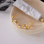 تصویر محصول النگو آبکاری طلای ۱۸ عیار نگین‌دار برند J&D کد JDB0307048