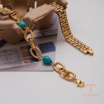 نمای بیشتر دستبند نگین‌دار زنانه کد JDB201075-BL