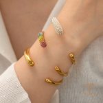 جزییات محصول النگو آبکاری طلای ۱۸ عیار کد JDB201489-CR