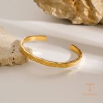 جزییات زنجیر و قفل دستبند آبکاری طلای ۱۸ عیار کد JDB2406010