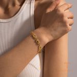 جزییات محصول النگو آبکاری طلای ۱۸ عیار طول 16.5 سانتی‌متر کد JDBW2306013